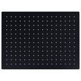 Vidaxl Rain Bruser Hoved Rektangulær 40x30 cm Rustfrit stål sort