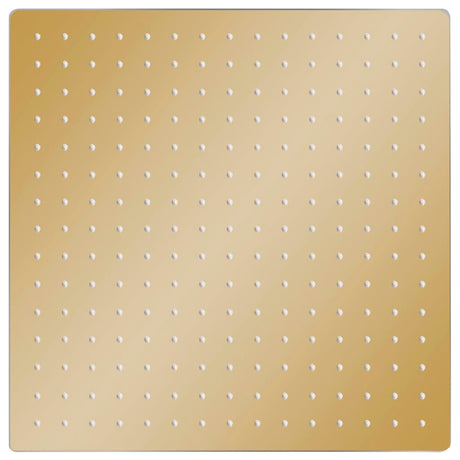 Vidaxl Rain Bruser Hoved Square 40x40 cm Rustfrit stål guldfarvet