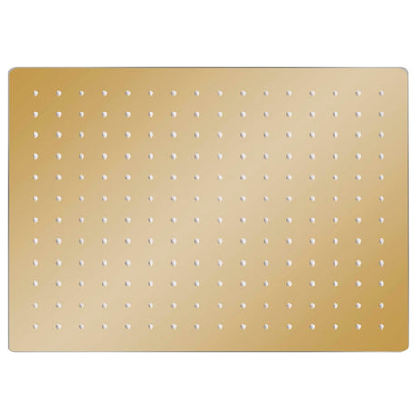 Vidaxl Rain Bruser Hoved Rektangulær 40x30 cm Rustfrit stål guldfarvet