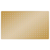 Vidaxl Rain Bruser Hoved Rektangulær 50x30 cm Rustfrit stål guldfarvet
