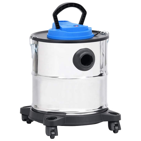 Vidaxl Ash Støvrenser med HEPA -filter 1200 W 20 L Rustfrit stål