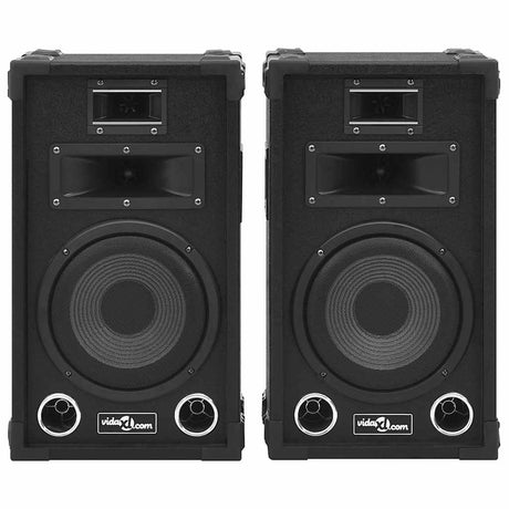 Vidaxl hi-fi scenehøjttalere 2 stk passiv professionel 800 W sort