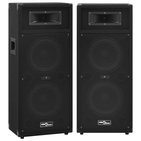 Vidaxl Hifi-Podium-højttalere 2 st passive professionelle 1000 W sort