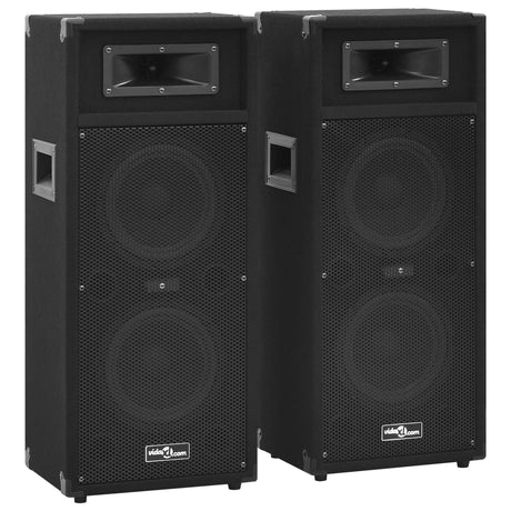 Vidaxl Hifi-Podium-højttalere 2 st passive professionelle 1000 W sort