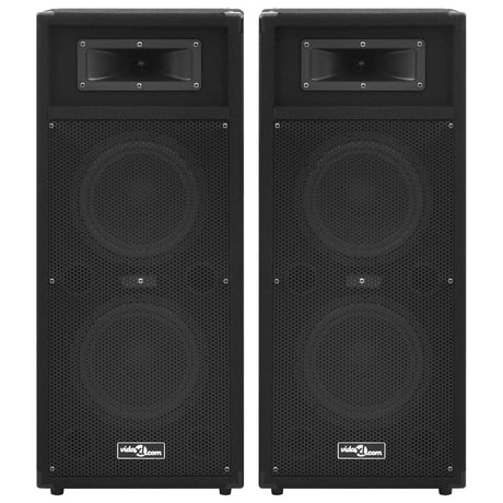 Vidaxl Hifi-Podium-højttalere 2 st passive professionelle 1000 W sort