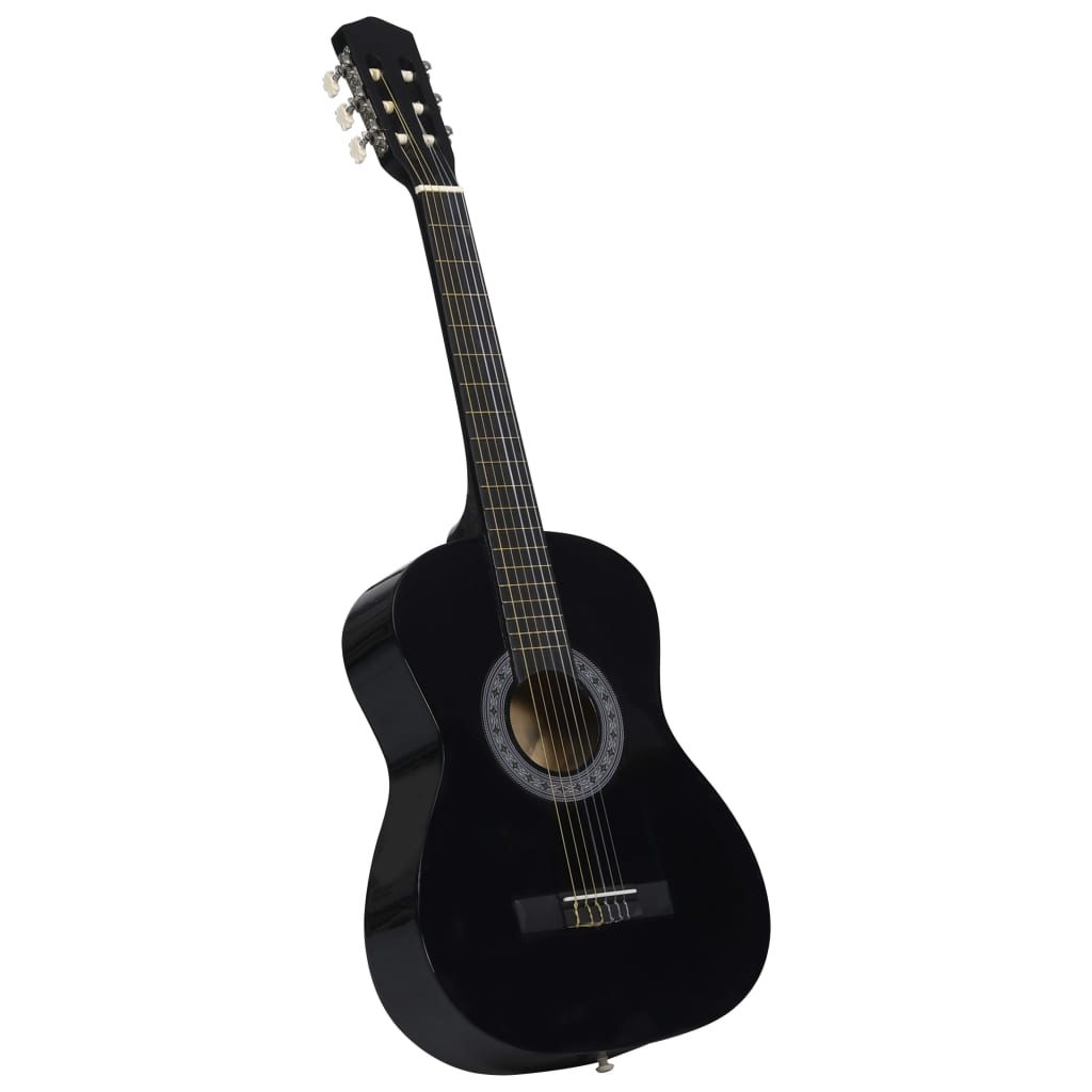 Vidaxl klassisk guitar begynder med taske 3 4 36 sort