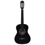 Vidaxl klassisk guitar begynder med taske 3 4 36 sort