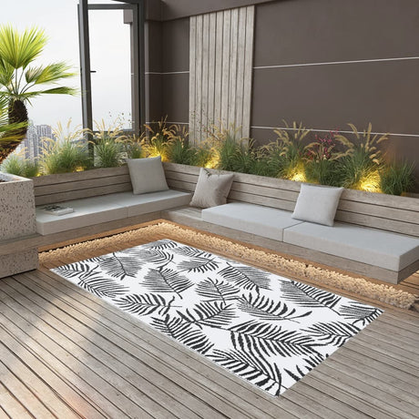 Vidaxl uden for tæppet Arakil 160x230 cm pp hvid og sort