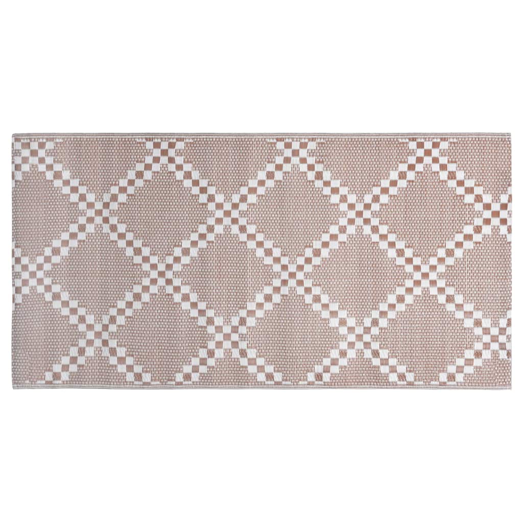 Vidaxl Udenfor Rug Aakil 190x290 cm pp brun