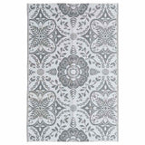 Vidaxl uden for tæppet Arakil 120x180 cm pp lysegrå