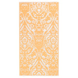 Vidaxl uden for tæppet Arakil 80x150 cm pp orange og hvid