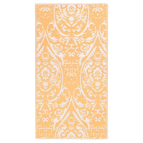 Vidaxl uden for tæppet Arakil 80x150 cm pp orange og hvid