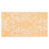 Vidaxl uden for tæppet Arakil 80x150 cm pp orange og hvid