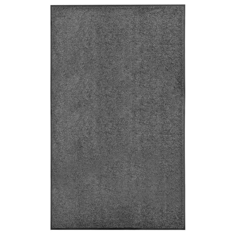 Vidaxl Doormat vaskbar 90x150 cm antracit