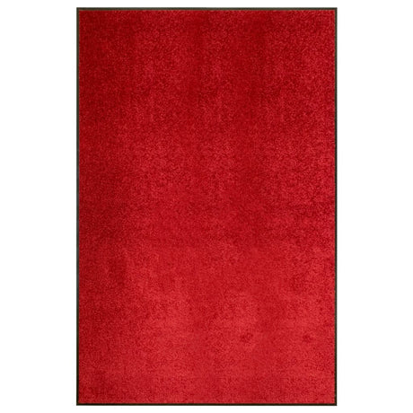 Vidaxl Doormat vaskbar 120x180 cm rød