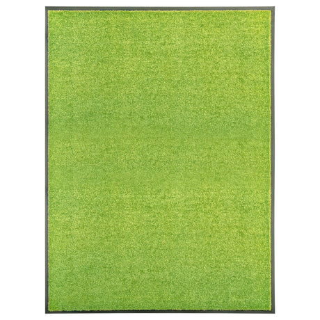 Vidaxl Doormat vaskbar 90x120 cm grøn