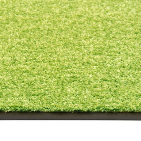 Vidaxl Doormat vaskbar 90x120 cm grøn