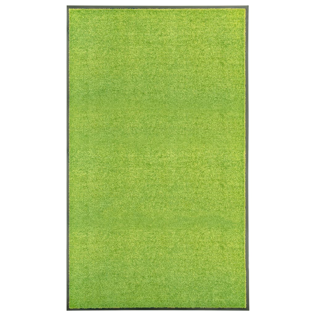 Vidaxx Doormat vaskbar 90x150 cm grøn