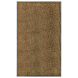 Vidaxl Doormat vaskbar 90x150 cm brun