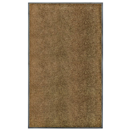 Vidaxl Doormat vaskbar 90x150 cm brun