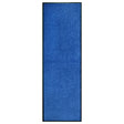 Vidaxl Doormat vaskbar 60x180 cm blå