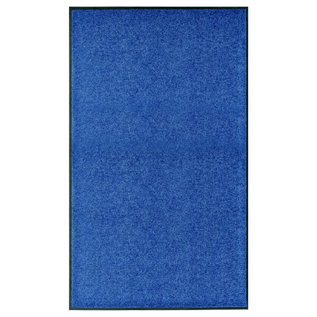 Vidaxl Doormat vaskbar 90x150 cm blå