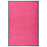 Vidaxl Doormat vaskbar 60x90 cm lyserød