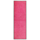 Vidaxl Doormat vaskbar 60x180 cm lyserød