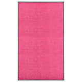 Vidaxl Doormat vaskbar 90x150 cm lyserød