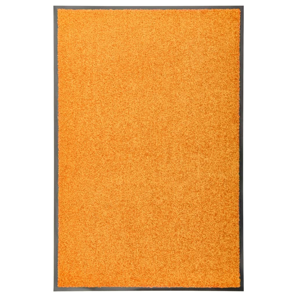 Vidaxl Doormat vaskbar 60x90 cm orange