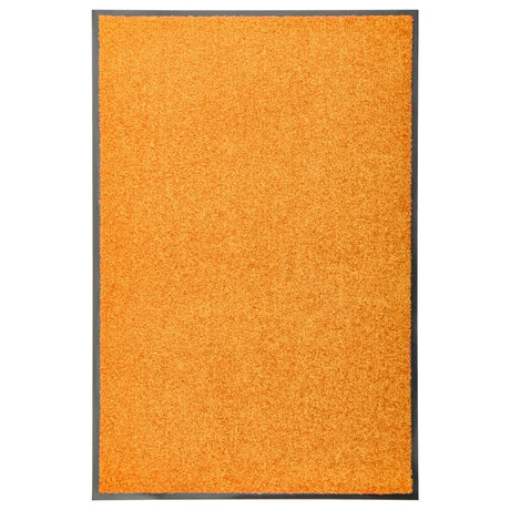 Vidaxl Doormat vaskbar 60x90 cm orange