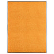 Vidaxl Doormat vaskbar 90x120 cm orange