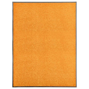 Vidaxl Doormat vaskbar 90x120 cm orange