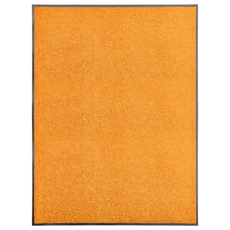 Vidaxl Doormat vaskbar 90x120 cm orange