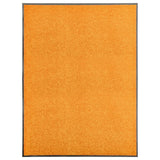Vidaxl Doormat vaskbar 90x120 cm orange