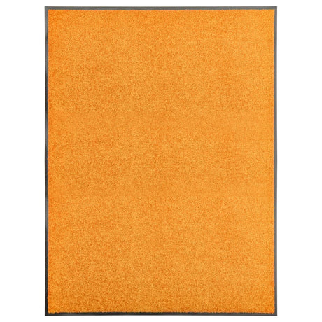 Vidaxl Doormat vaskbar 90x120 cm orange