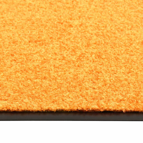Vidaxl Doormat vaskbar 90x120 cm orange