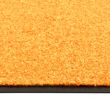 Vidaxl Doormat vaskbar 90x120 cm orange