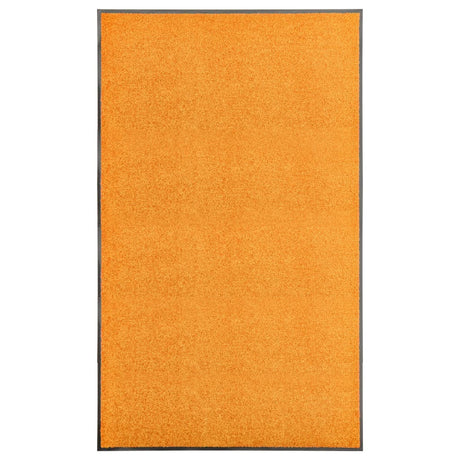 Vidaxl Doormat vaskbar 90x150 cm orange