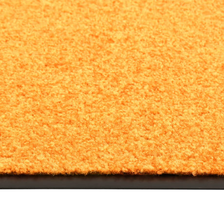 Vidaxl Doormat vaskbar 90x150 cm orange