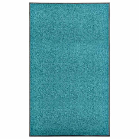 Vidaxl Doormat vaskbar 90x150 cm cyan