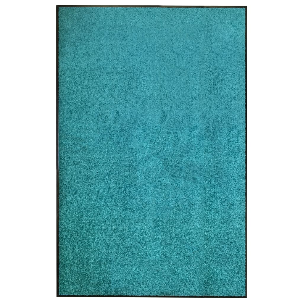 Vidaxl Doormat vaskbar 120x180 cm cyan