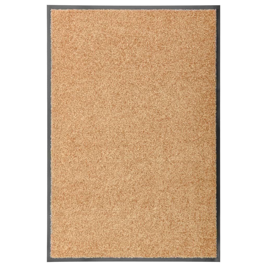 Vidaxx Doormat vaskbar 60x90 cm creme