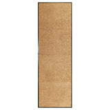 Vidaxl Doormat vaskbar 60x180 cm creme