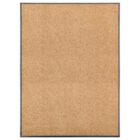 Vidaxl Doormat vaskbar 90x120 cm creme