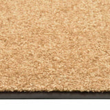 Vidaxl Doormat vaskbar 90x120 cm creme