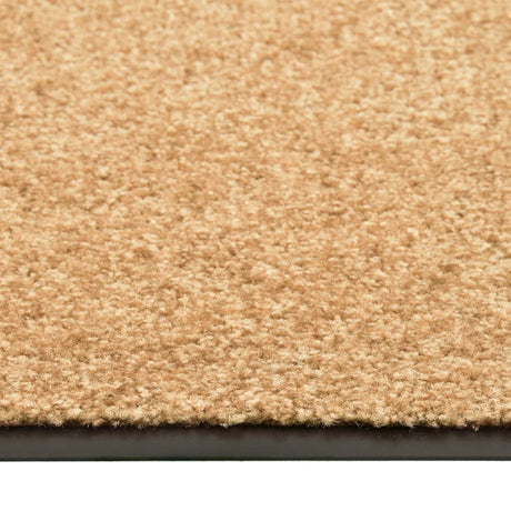 Vidaxl Doormat vaskbar 90x120 cm creme
