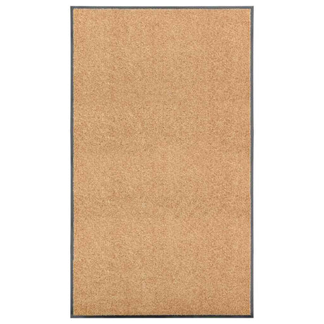 Vidaxl Doormat vaskbar 90x150 cm creme