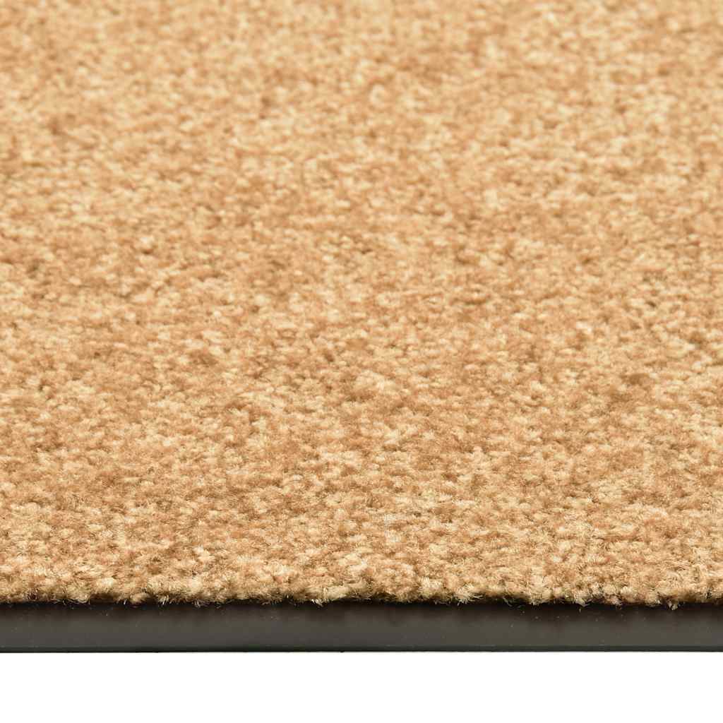 Vidaxl Doormat vaskbar 90x150 cm creme