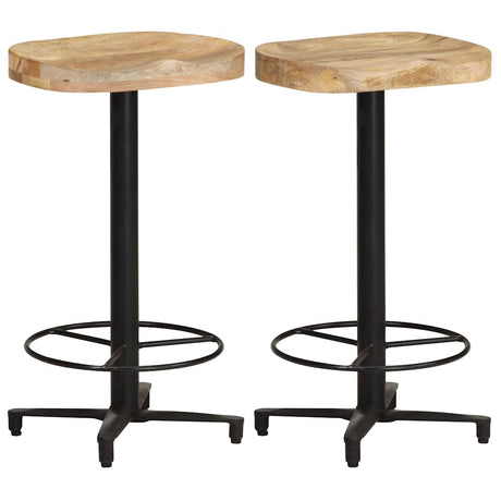Vidaxl barkrukken 2 st 66 cm massief mangohout